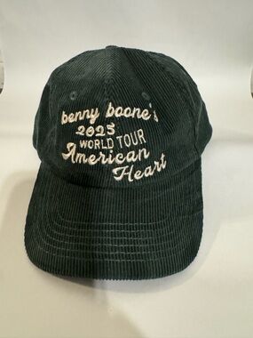benny boone 2025 World Tour American Heart 100% cotton Cap hat Green